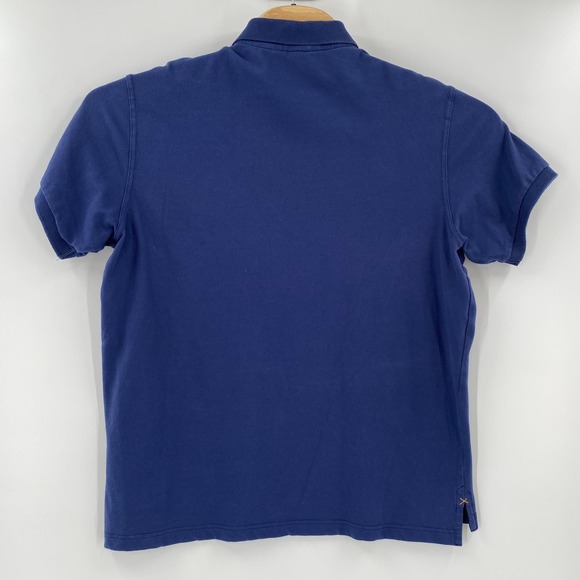 Harley Davidson Mens Large Solid Navy Blue Short Sleeve Embroidered Polo Shirt - Picture 5 of 5